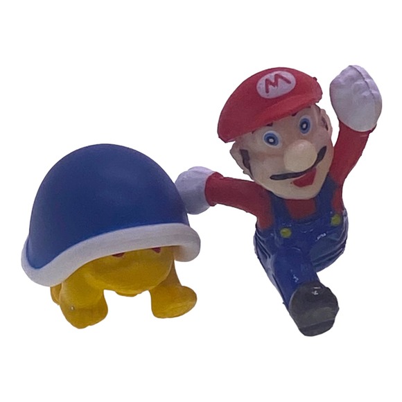 NWOT Super Mario Mini Figure Playset Bullet Brick Mushroom Goomba & More - Picture 2 of 8